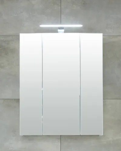 Badezimmer-Set Monte | weiß Hochglanz | 5-teilig ohne Aufsatzleuchte