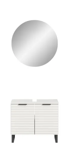 Badezimmer-Set Riff | weiß | 2-teilig