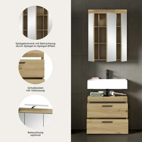Badezimmer-Set Scout 1 | Artisan Eiche | 2-teilig