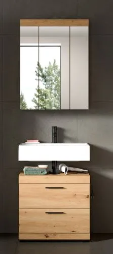 Badezimmer-Set Scout 1 | Artisan Eiche | 2-teilig mit Aufsatzleuchte