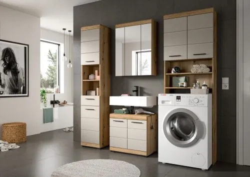 Badezimmer-Set Scout 1 | Kaschmir / Evoak Oak | 4-teilig