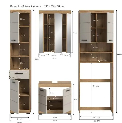 Badezimmer-Set Scout 1, 4-teilig – Ansicht 5