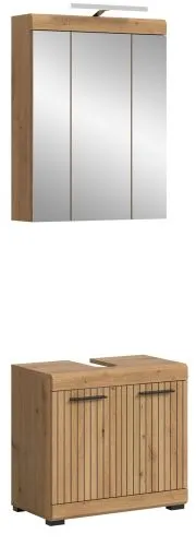 Badezimmer-Set Scout 2 | Artisan Eiche | 2-teilig mit Aufsatzleuchte