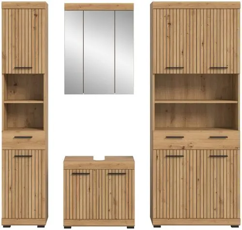 Badezimmer-Set Scout 2 | Artisan Eiche | 4-teilig ohne Aufsatzleuchte