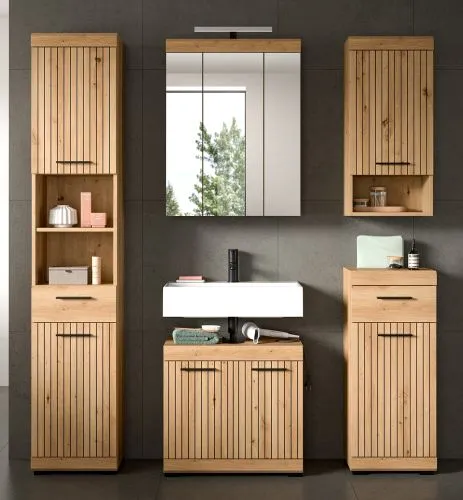 Badezimmer-Set Scout 2 | Artisan Eiche | 5-teilig ohne Aufsatzleuchte