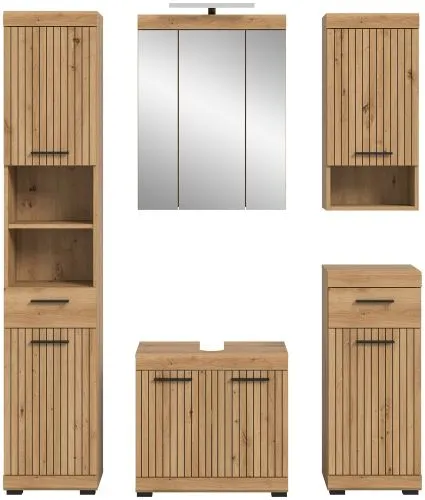 Badezimmer-Set Scout 2 | Artisan Eiche | 5-teilig ohne Aufsatzleuchte