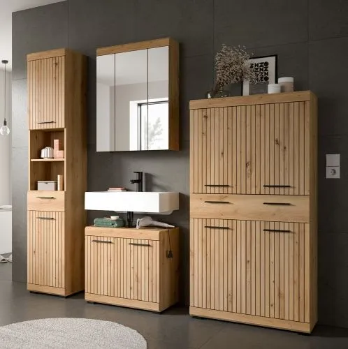Badezimmer-Set Scout 3 | Artisan Eiche | 4-teilig ohne Aufsatzleuchte