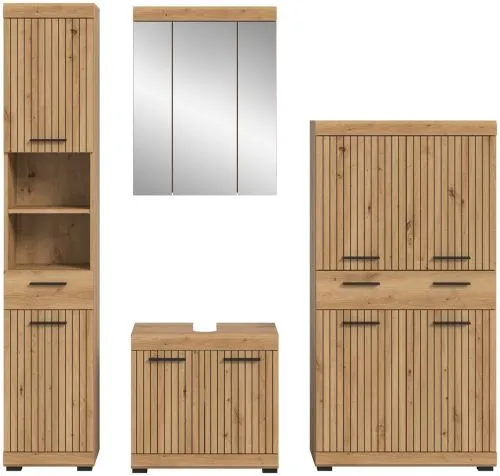 Badezimmer-Set Scout 3 | Artisan Eiche | 4-teilig ohne Aufsatzleuchte