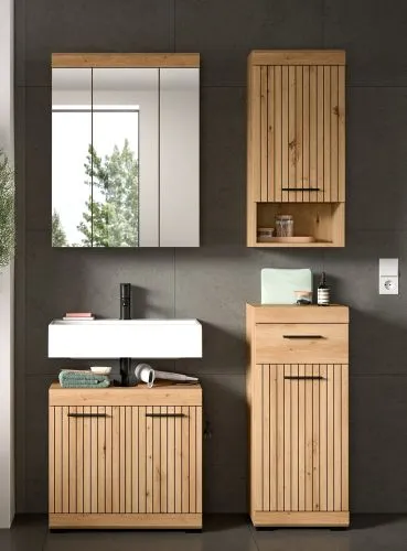 Badezimmer-Set Scout | Artisan Eiche | 4-teilig ohne Aufsatzleuchte