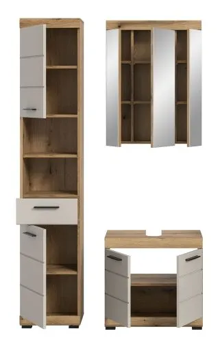 Badezimmer-Set Scout | Kaschmir / Evoak Oak | 3-teilig