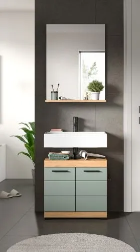 Badezimmer-Set Scout | Salbei / Artisan Eiche | 2-teilig 1a