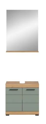 Badezimmer-Set Scout | Salbei / Artisan Eiche | 2-teilig 1a
