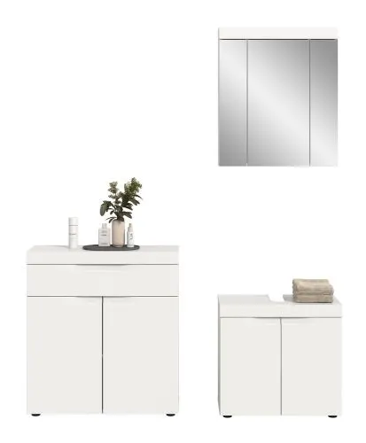 Badezimmer-Set Viana 1 | 3-teilig | weiß