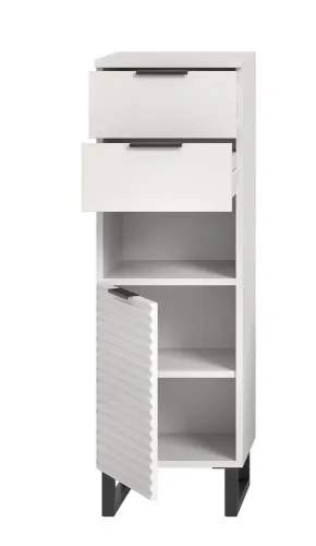 Badezimmreschrank | Standschrank Riff | weiß