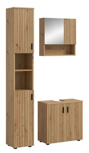 Badkombination Mone 2 | 3-teilig | Artisan Oak ohne Aufsatzleuchte