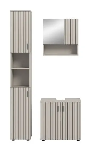 Badkombination Mone 2 | 3-teilig | Kaschmir ohne Aufsatzleuchte