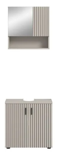 Badkombination Mone | 2-teilig | Kaschmir ohne Aufsatzleuchte