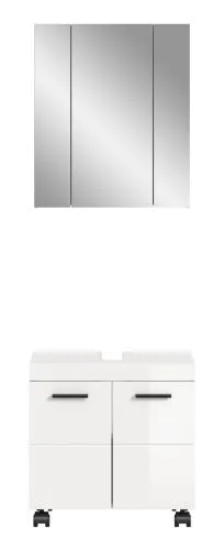 Badkombination Nova 1 | 2-teilig | weiß Hochglanz