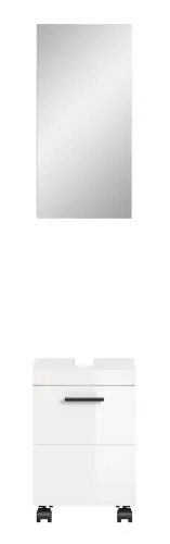 Badkombination Nova | 2-teilig | weiß Hochglanz