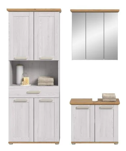 Badkombination Verona 1 | 3-teilig | Sibiu Larche / Artisan Eiche