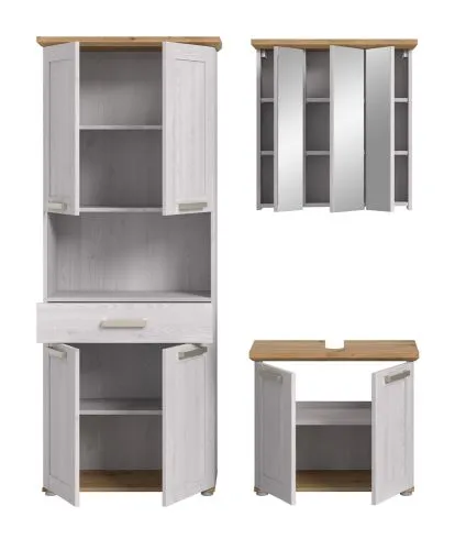 Badkombination Verona 1 | 3-teilig | Sibiu Larche / Artisan Eiche ohne