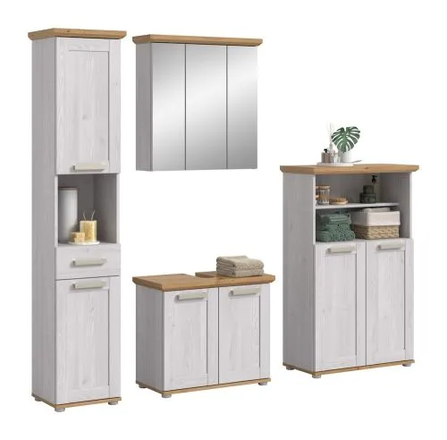 Badkombination Verona | 4-teilig | Sibiu Lärche / Artisan Eiche ohne