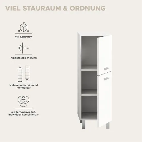 Badschrank Boston klein | weiß