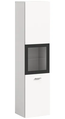 Badschrank Boston | mit Glastür | weiß | mit Glasbodenclip