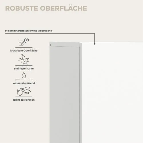 Badschrank Boston | mit offenem Fach | weiß