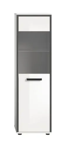 Badschrank Kojak | weiß / weiß Hochglanz | optional Beleuchtung