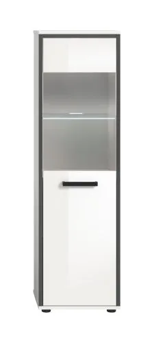 Badschrank Kojak | weiß / weiß Hochglanz | optional Beleuchtung