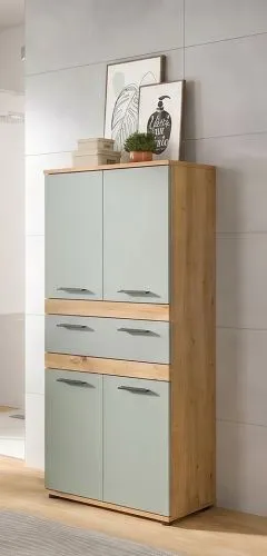 Badschrank Schrank Blake 1 | Salbei / Artisan Eiche