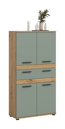 Badschrank Schrank Blake 1 | Salbei / Artisan Eiche