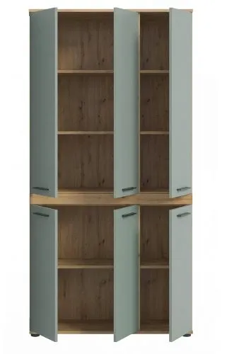 Badschrank Schrank Blake | Salbei / Artisan Eiche