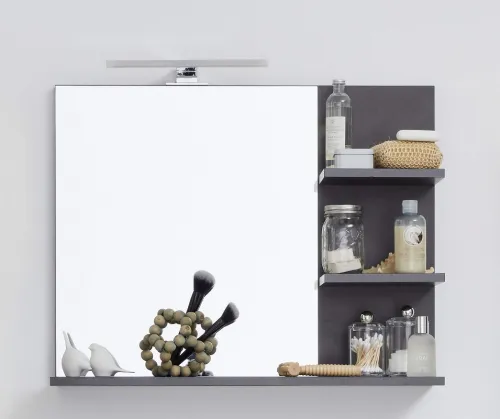 Badspiegel Cancun Indy | Matera grau | Shabby Look