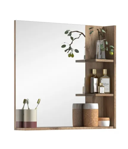 Badspiegel Mason | Nox Oak / Basalt grau