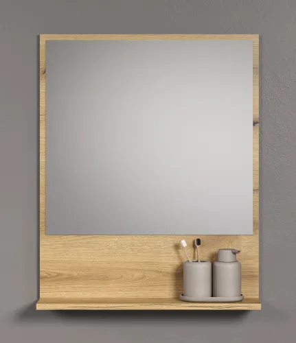 Badspiegel Pure Bliss | Evoke Eiche | 60 cm x 74 cm x 14 cm