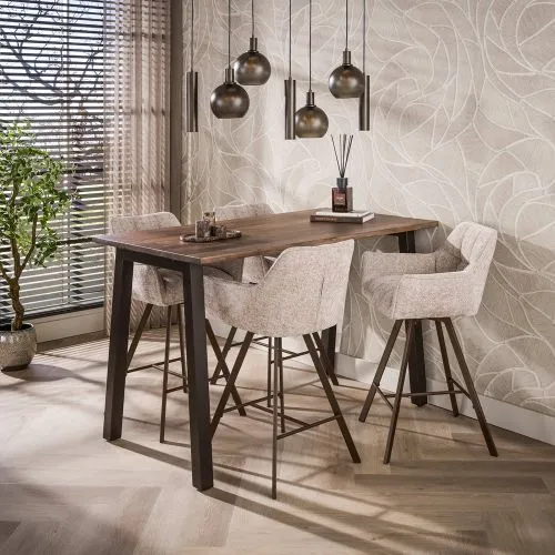 Bartisch Aura | 147cm | oval | Akazie massiv | braun