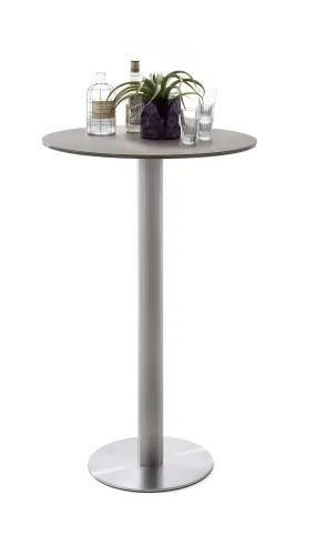 Bartisch Glastisch Zarina | Mokka | rund | 65 x 65