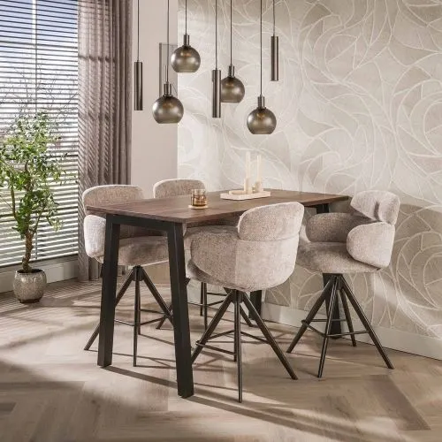 Bartisch Lucia | 130/147cm | Akazie massiv | braun | verschiedene Größen