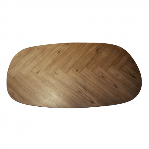Bartisch Wimbi | Recyceltes Teakholz | oval | 140 cm