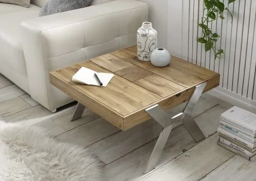 Beistelltisch Burgas | Zerreiche massiv | natur | 65 x 35 x 65 cm