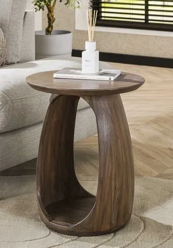 Beistelltisch Kina 2 | Akazie massiv | glaze brown