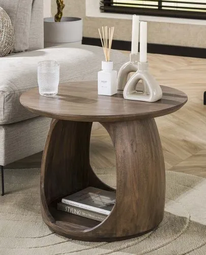 Beistelltisch Kina 3 | Akazie massiv | glaze brown