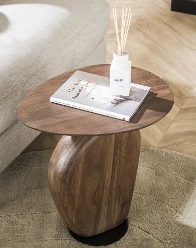 Beistelltisch Kina | Akazie massiv | glaze brown