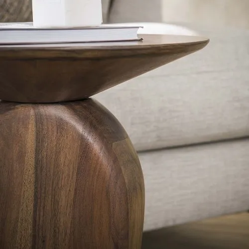 Beistelltisch Kina | Akazie massiv | glaze brown