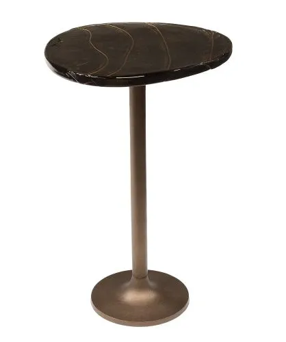 Beistelltisch Mira | Glas | Antikkupfer