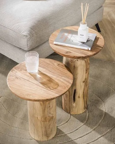 Beistelltisch Soko 2 | Akazie massiv | Natur