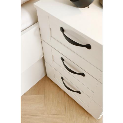 Bett Set Cottage | mit Schubkästen | alpinweiß | verschiedene Größen