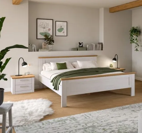 Bettanlage Verona 2 | mit 2 Nachttische | Artisan / Sibiu Lärche